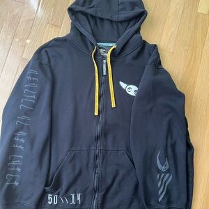 Star Wars Black Hoodie with Yellow Accents